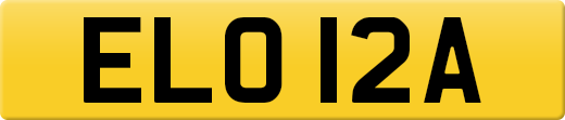 ELO 12A private number plate